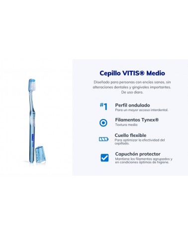 Pack Cepillo VITIS® medio + mini pasta 15ml