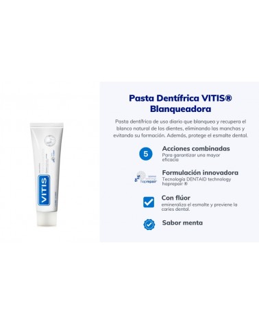 Pasta Dentífrica VITIS® blanqueadora 100ml