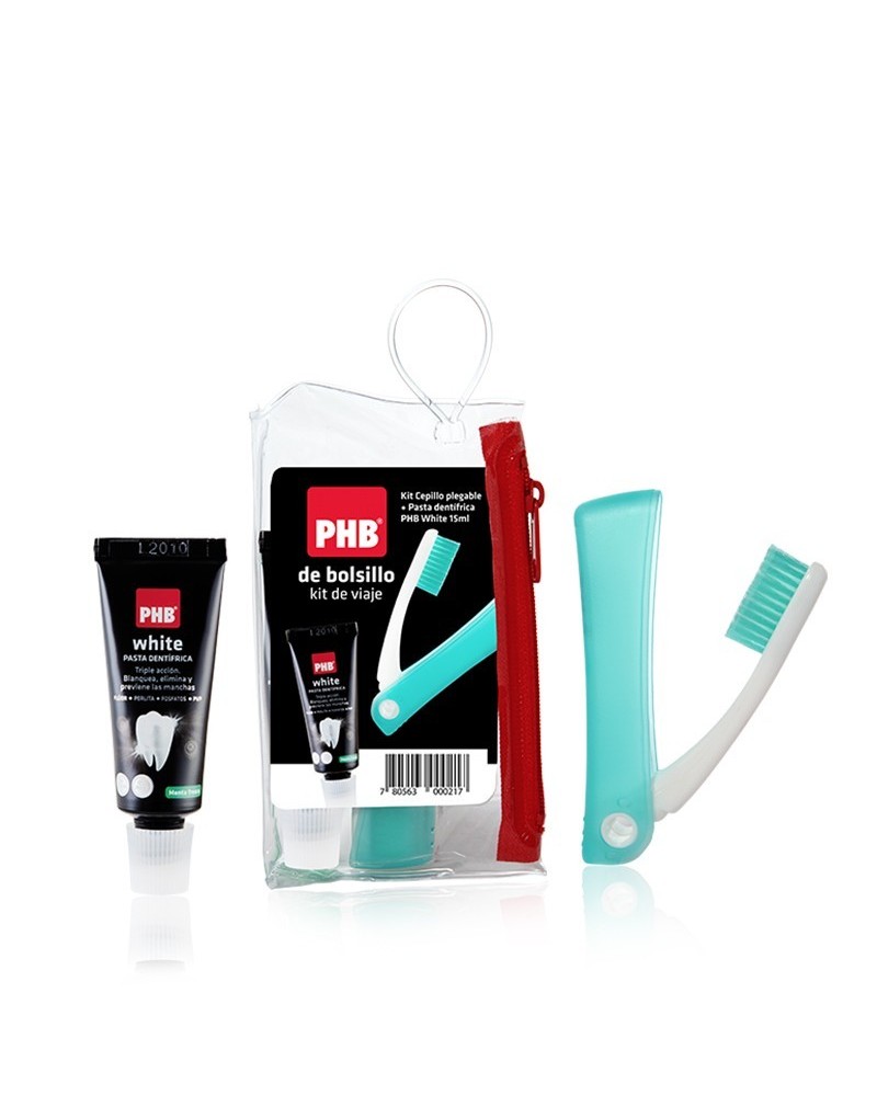 Kit de viaje PHB® cepillo + mini pasta 15ml